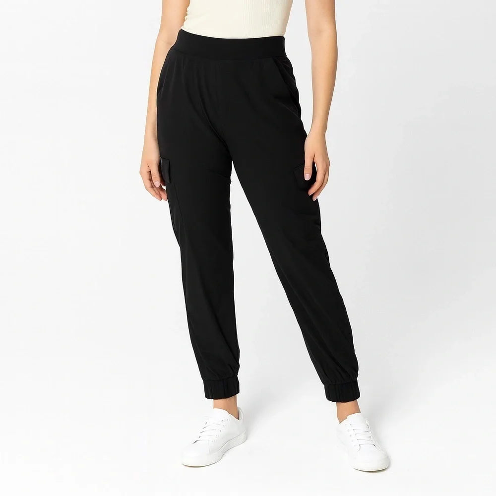 Lisa Rinna Collection Black Joggers - Picture 1 of 5